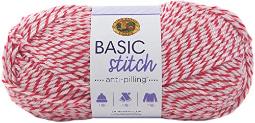Image of LION BRAND YARN COMPANY Yarn Basic Stitch, Strawberry Twist