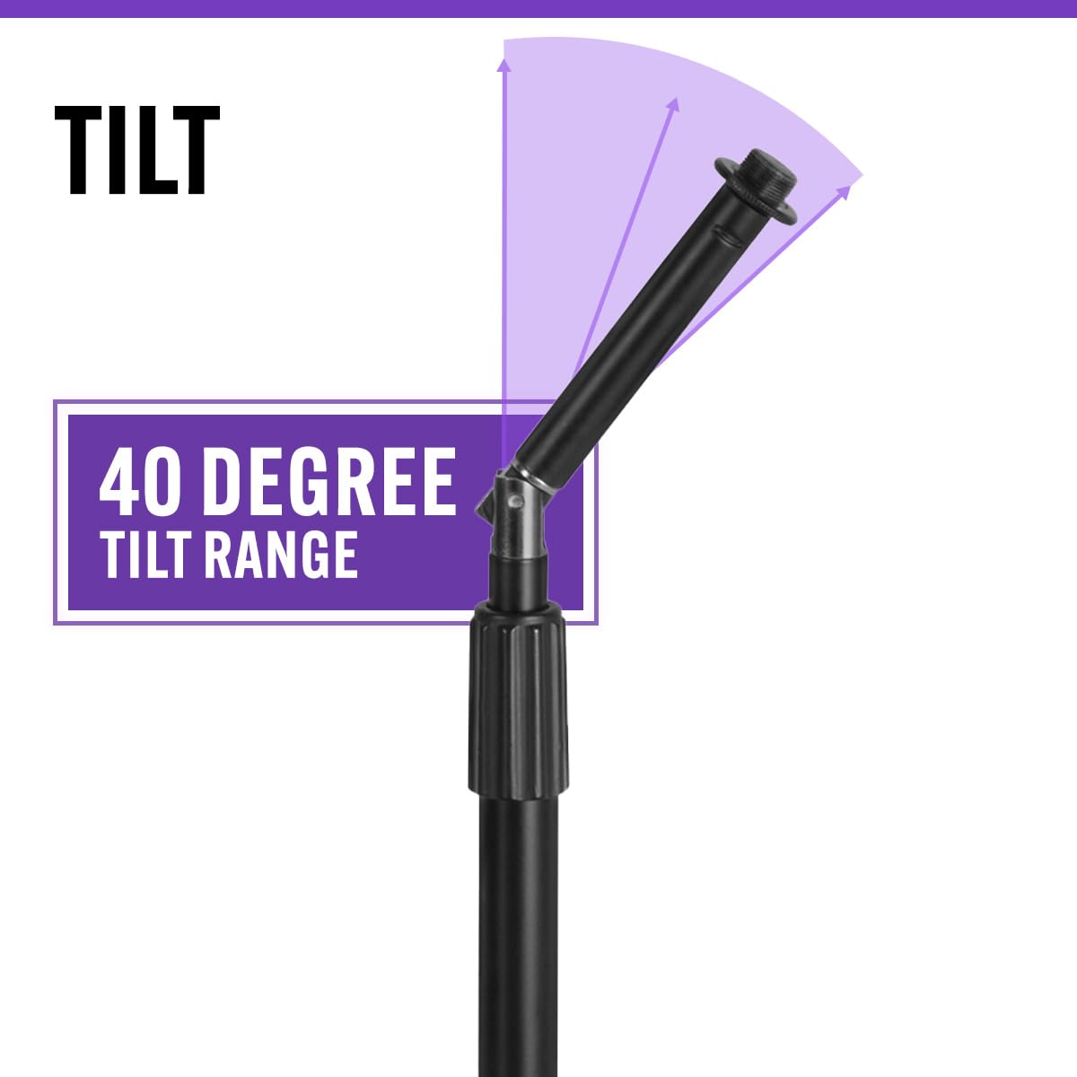 On-Stage DS8200 Adjustable Desktop Microphone Stand with Rocker Lug