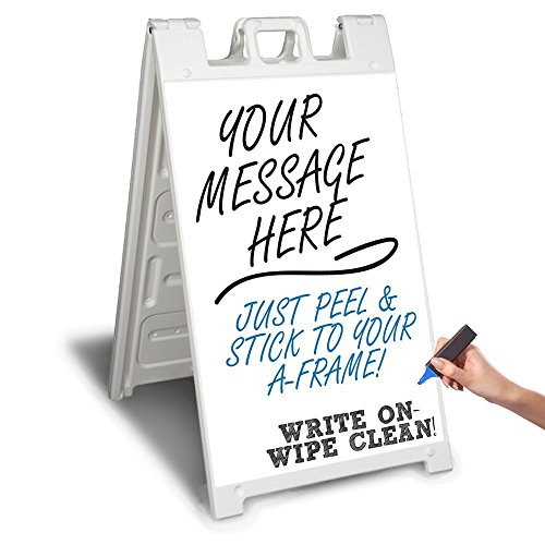 wall26 A-Frame Sidewalk Curb Sign by Signicade (Graphics + Hardware 24.5