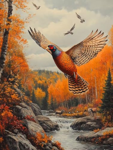 Diamond Painting Adulte Forêt et Oiseau | Kit Broderie 5D 40x50cm zyf-1380