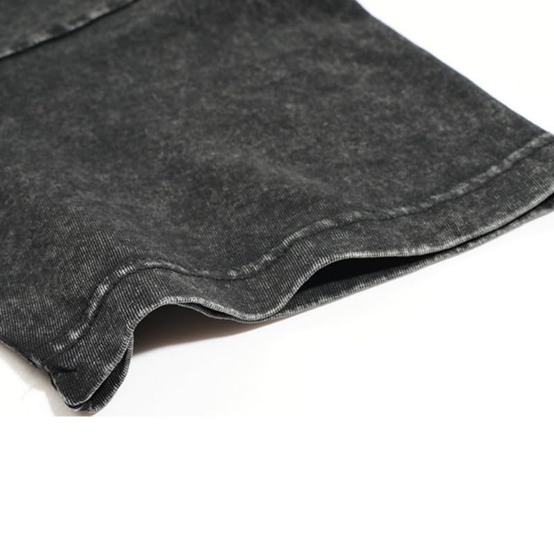 Cotton Tshirts 6 Pack:Oversized Crew T-Shirts Short Sleeve Vintage Tees Mix Colors Basic Tops for Men Women4