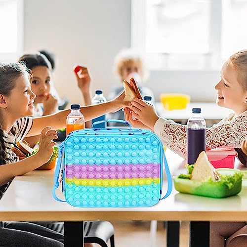 Unineovo Pop Lunch Box For Boys Kids,Reusable Insulated Lunch Bags For School Supplies, Leakproof Boys' Lunch Box, Cute Lunch Box Cooler Food Containers, Large Capacity Lunch Boxs For Back To School #TOP2