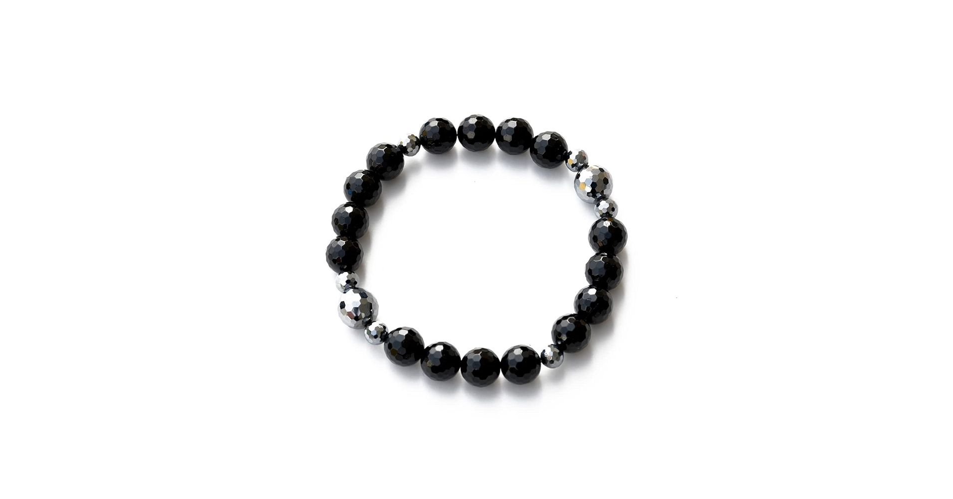 オニキス菊紋章・テラヘルツブレスレット オニキス菊紋章・テラヘルツブレスレット