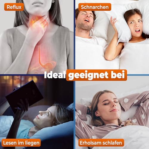 saarschaum • Keilkissen-Matratzenkeil • Orthopädische Keilmatratze zur Bettneigung • Erhöhungskeil für gesündere Schlafposition • Schräg schlafen • 70x200cm FSA 2750