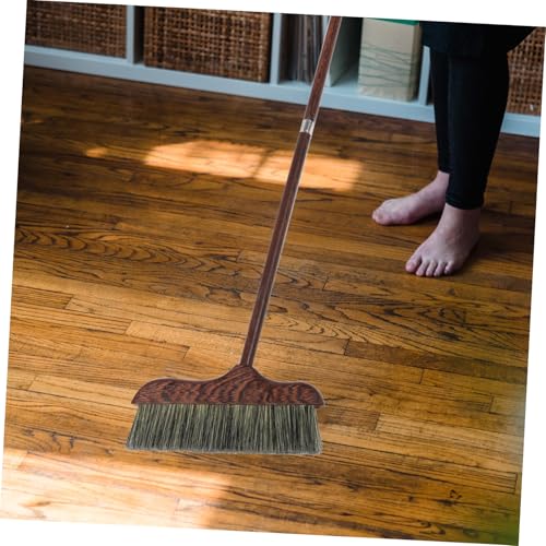 PLAFOPE Chicken Wing Wood Broom mit Langem Stiel Weiche Borsten Vielseitiger Haushaltsbesen für Holz Fliesen und Betonböden Langlebig Antistatisch für Küche Garage und Außenbereiche – Bild 3