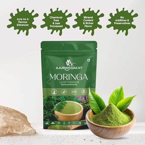 Image of Organic India Moringa Powder, Essential Nutrition Superfood, Helps Naturally Boost Energy Levels, Improves Stamina & Vitality, Rich In Vitamins & Minerals (100 GM - Pack Of 1)