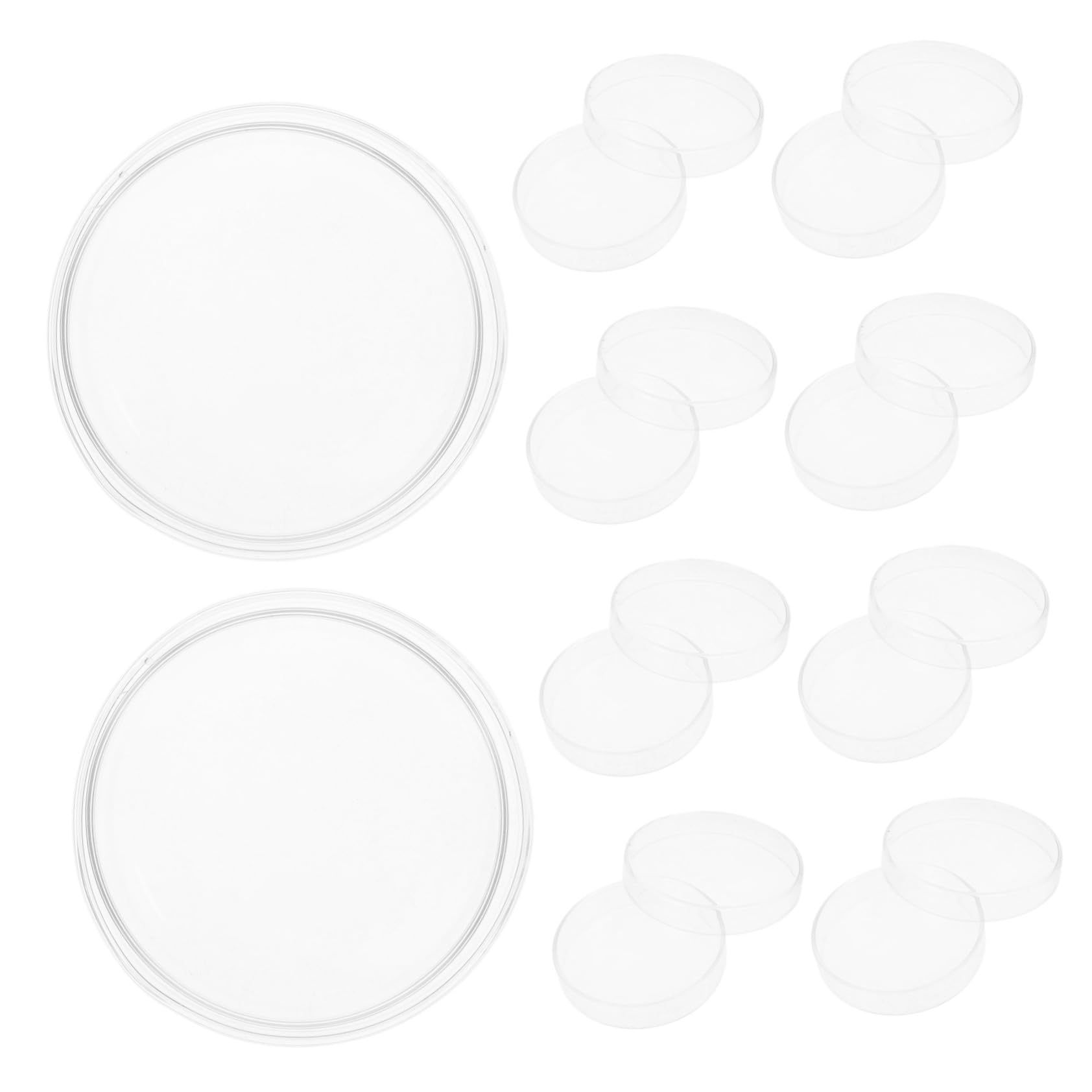 ABOOFAN 10stücke Labor Petrischalen aus Glas mit Deckel für Mikrobiologische Kulturen und Experimente Sterile Nähragar-platten für Wissenschaftsprojekte und Bildungszwecke