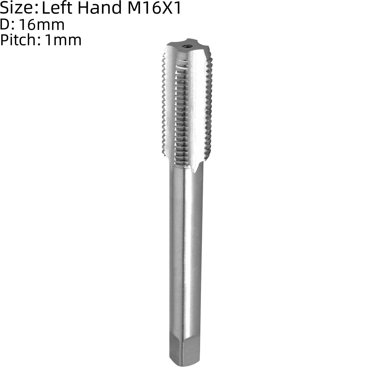 Burkit Ensemble taraud et filières M16 x 1 pour gaucher, filetage de machine M16 x 1,0 et filière ronde