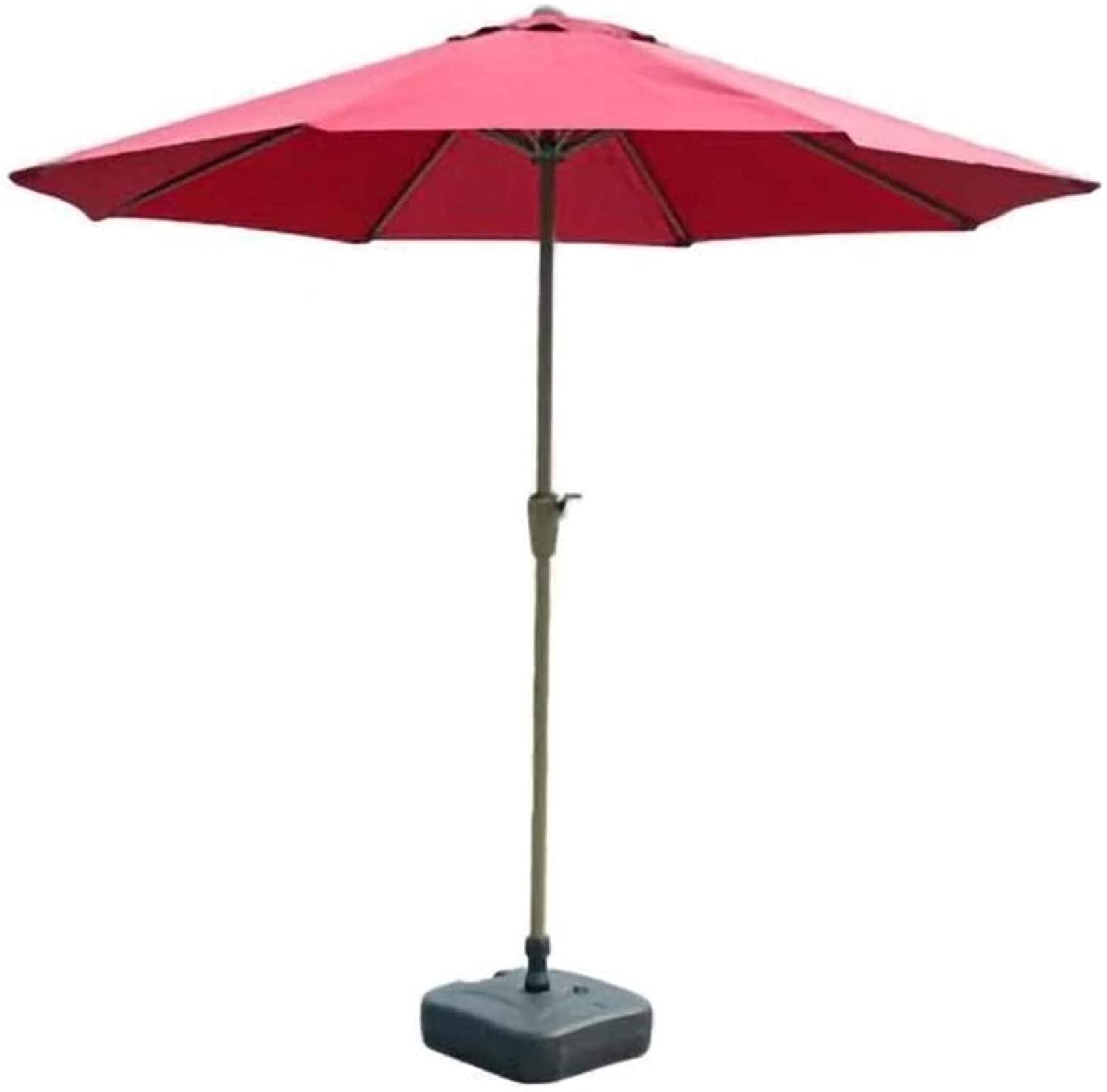 Parasol ogrodowy Parasole ogrodowe Parasol ogrodowy 2,7 m Parasol ogrodowy z korbką, pogrubionym słupkiem ze stopu żelaza i tkaniną powlekaną PU, odporny na wiatr, do balkonowego patio
