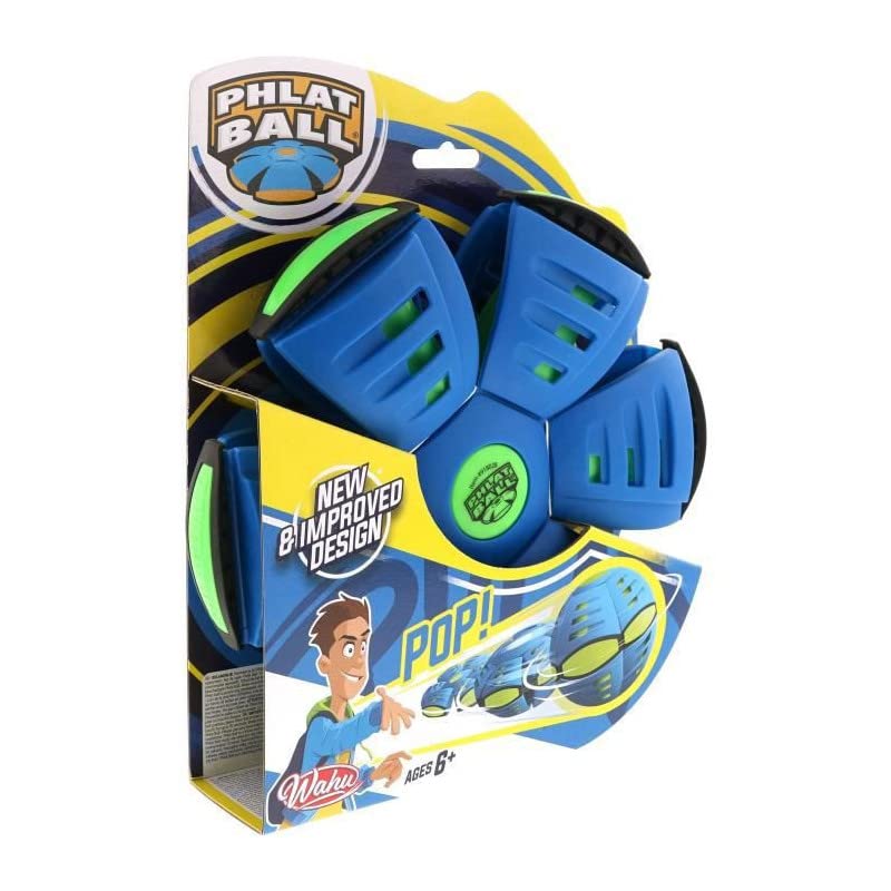 Wahu - PHLAT BALL Classic - Farblich Sortiert - Frisbee & Ball in Einem – Transformierbare Wurfscheibe – Outdoor-Spiel für Kinder ab 5 Jahren – 22,9 cm Frisbee, 15,7 cm Ball – Für Garten & Park