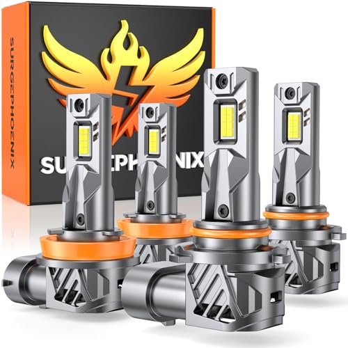 Surgephoenix 9005/HB3 H11/H8/H9 Light Bulbs Combo – Super Bright 120,000LM