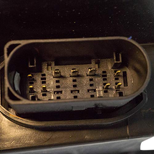 Image of TRQ Driver Side Headlight Assembly Halogen Black Bezel Chrome Projection Style Compatible with 2013-2018 Ram 1500 2500 3500 Truck CH2502245