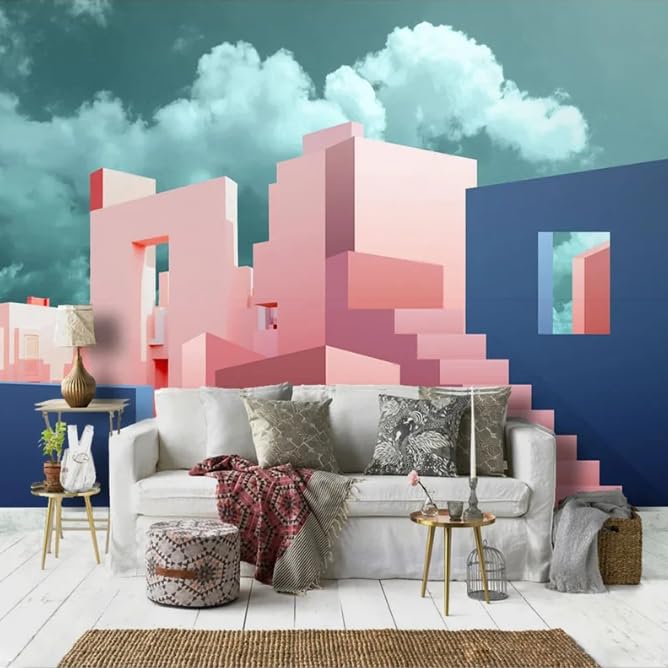 Murale fresque 300x210 cm pour agrandir une pièce étroite effet 3D - 4