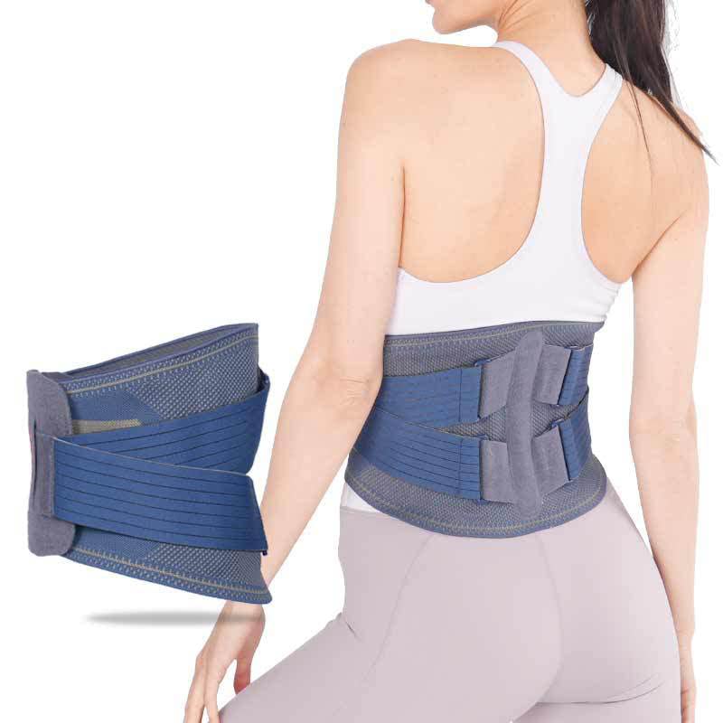Faja lumbar ajustable para apoyo y alivio de dolor de espalda miniatura 1
