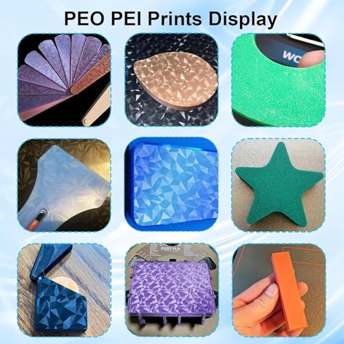 Image of IdeaFormer-3D Diamond PEO Textured PEI Build Plate for Bambu Lab A1 Mini, PEO PEI Textured Spring Steel Plate Flexible PEO PEI Sheet 184x184mm for Bambu A1 Mini