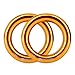 Newdoar Rappel Ring 25kN Oro Grande O-Ring Connettore per Corda per Arrampicata su Roccia Arborist Rescue Hammock e Slackline （Confezione da 2