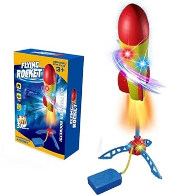 Shinetoy Entertain Kids Flying Rocket Launcher Toy For Kids, Toy 3 Pcs Rocket Outdoor Games For Children, Children S Toy
