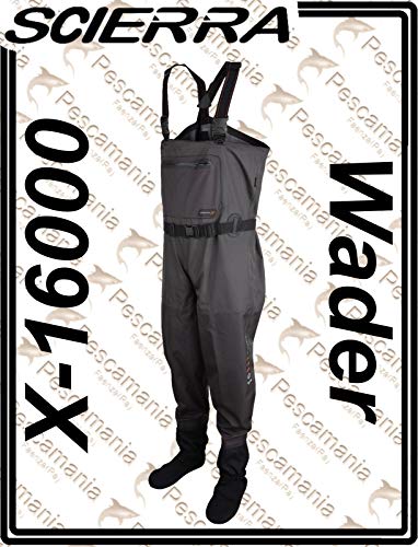 Scierra VADEADOR Stocking Transpirable X-16000 Chest Wader Stocking Foot - XXL, NC