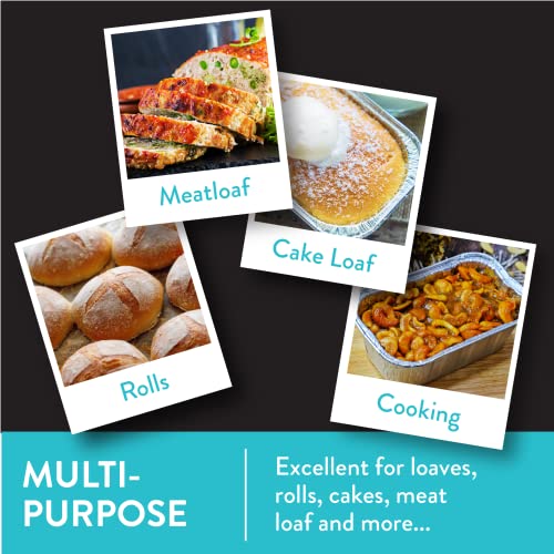 Buy (100 Pack) Mini Loaf Pans for Baking Bread Disposable Aluminum