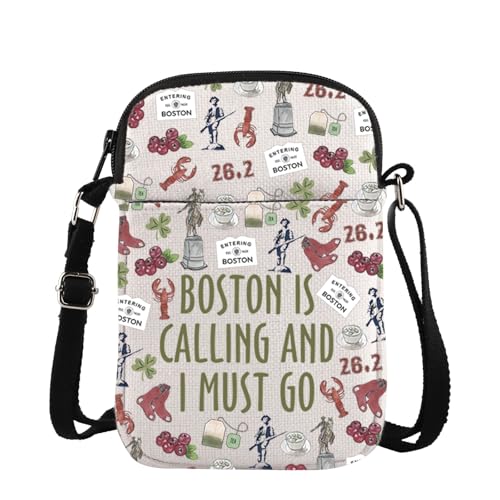 TSOTMO Boston Gift Boston Trip Crossbody Bag Boston Souvenir for Boston Lovers Boston Lobster Gift - Main Image