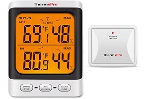 ThermoPro TP62 Digital Thermometer Outdoor and Indoor Wireless