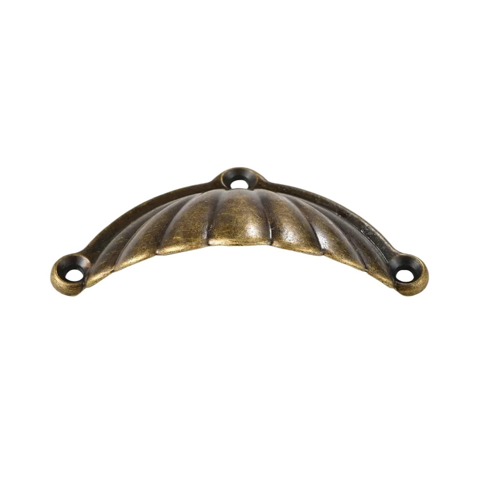 KLdcfhDR 10pcs Antique Alloy Semi-Circular Shell Drawer Pulls