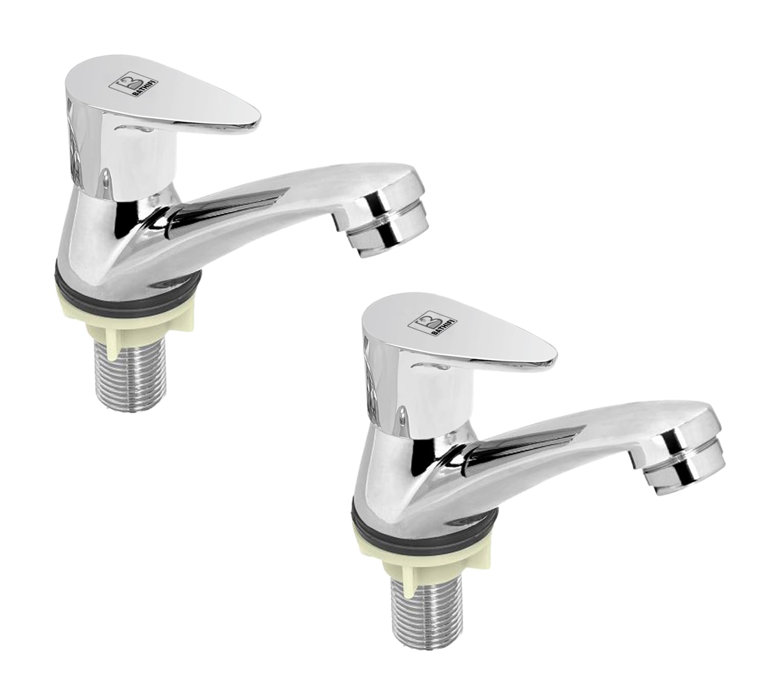 BATHIFI Zinc Pillar Cock Faucet Chrome Plated Sleek Elegance with Lasting Durability for Enhance Your Decor (Pack of 2) (B0CM3RCTD5) Amazon Price History, Amazon Price Tracker