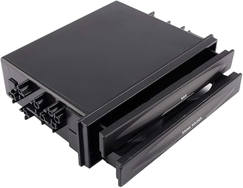 Miniatura 3 de Caja de almacenamiento de un solo DIN Portavasos Vehículo de coche Multifuncional Doble DIN Radio Bolsillo Bebida Taza Titular Universal Caja de