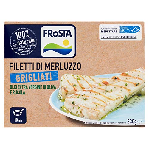 Frosta Filetti di Merluzzo Grigliati con Olio di Oliva, 230g (Surgelato)