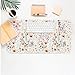 Flower Large Mouse Pad, Floral Desk Matt for Desktop, PU Leather Waterproof Desk Pad, Computer PC Laptop Protector Gaming Mouse Pads for Women Office Decor (23.6