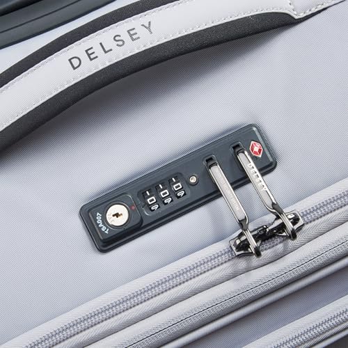 DELSEY Paris Cruise 3.0 Softside Expandable Luggage with Spinner Wheels, Platinum, Carry On 20 Inch 6