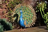 Green Jem Pfau Metall Garten Dekoration, Mehrfarbig, 25 x 64 x 64 cm - 6