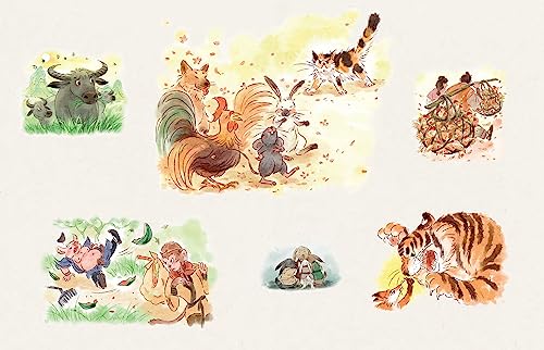 The Twelve Animals of the Chinese Zodiac: Traditional Fables in Chinese and English - A Bilingual Storybook for Kids (Free Online Audio Recordings) - Image 3
