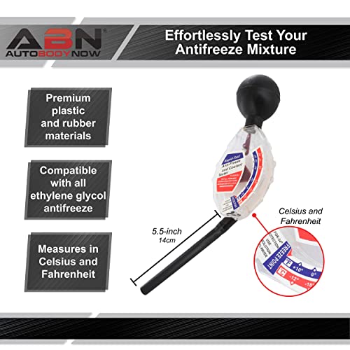 Abn Deluxe Antifreeze And Coolant Tester Hydrometer Tester – Automotive Antifreeze Tester For Ethylene Glycol Coolant #TOP3