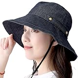 DreamHats ハット (内部メッシュ仕様で蒸れ軽減) 折りたたみボタン付き UVカット 帽子 レディース