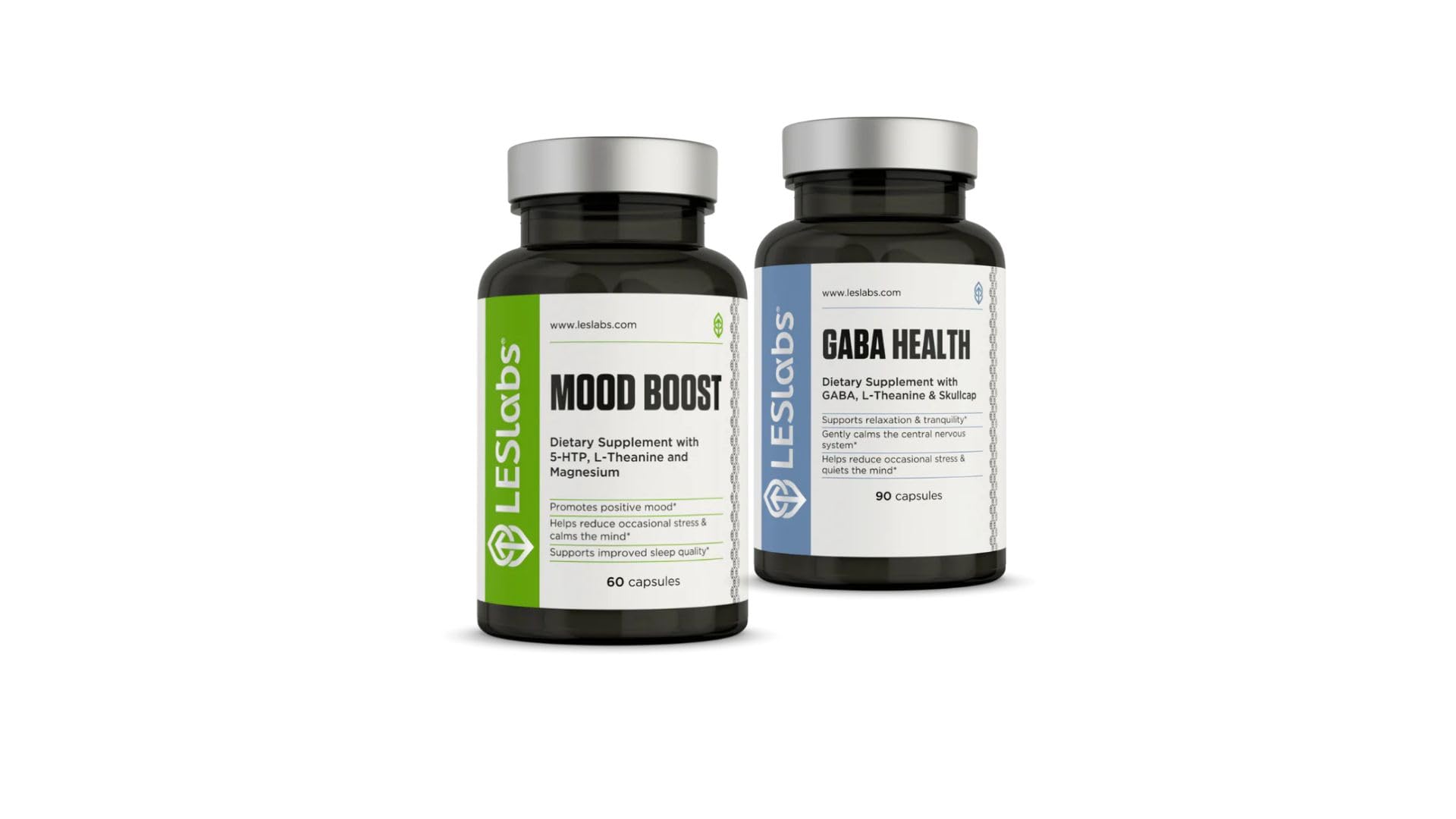 LES LabsSerenity Now Duo - Mood Boost & GABA Health Bundle Supports a Positive Mood and Better Rest