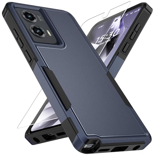 Vinve for Moto G Stylus 5G 2024 �P�[�X HD�X�N���[���v���e�N�^�[�t���A�~���^���[�O���[�h�̑ϏՌ�&��w�ی�A����~�߃O���b�v�f�U�C���t�H���P�[�X�A�u���[