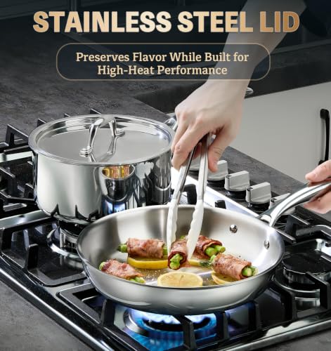 Image of KOCH SYSTEME CS 5 Ply Stainless Steel Cookware Set 21 Piece, Fully Clad