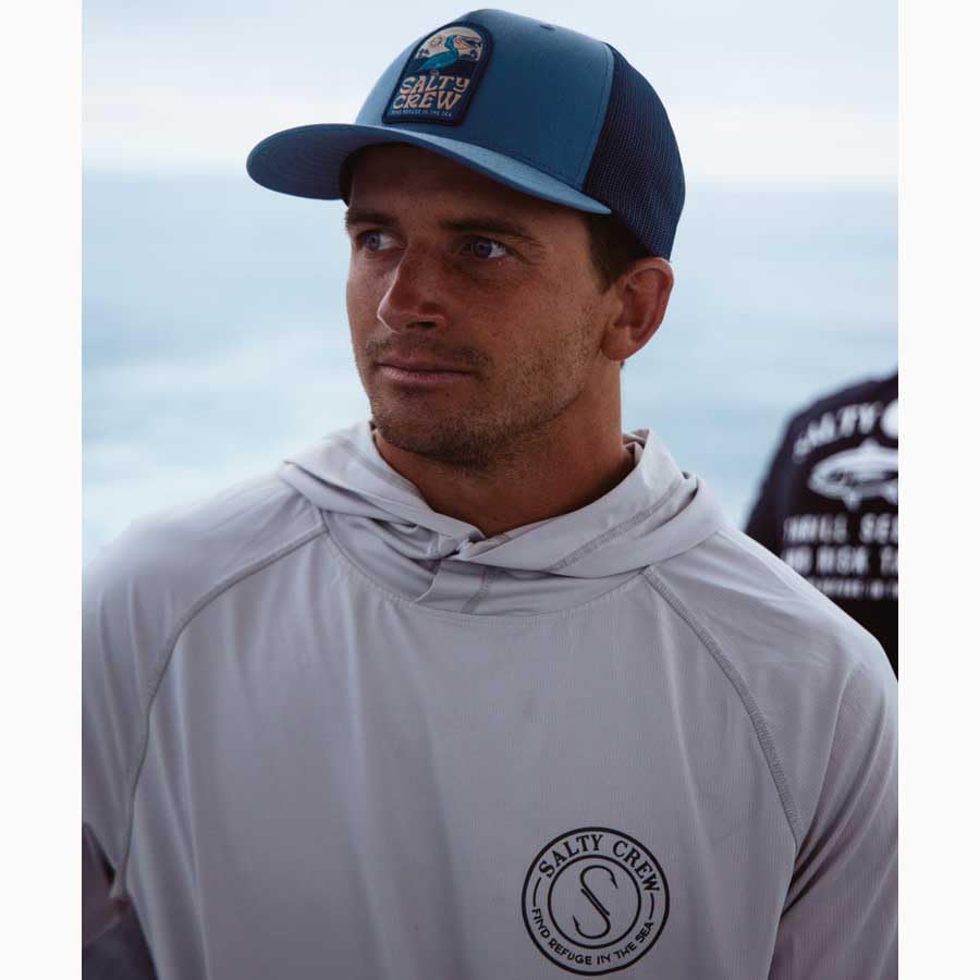 Salty Crew Palomar Perforated Surf Hoody - Performace Long Sleeve, UPF50 - Beach Lifetsyle Apparel2