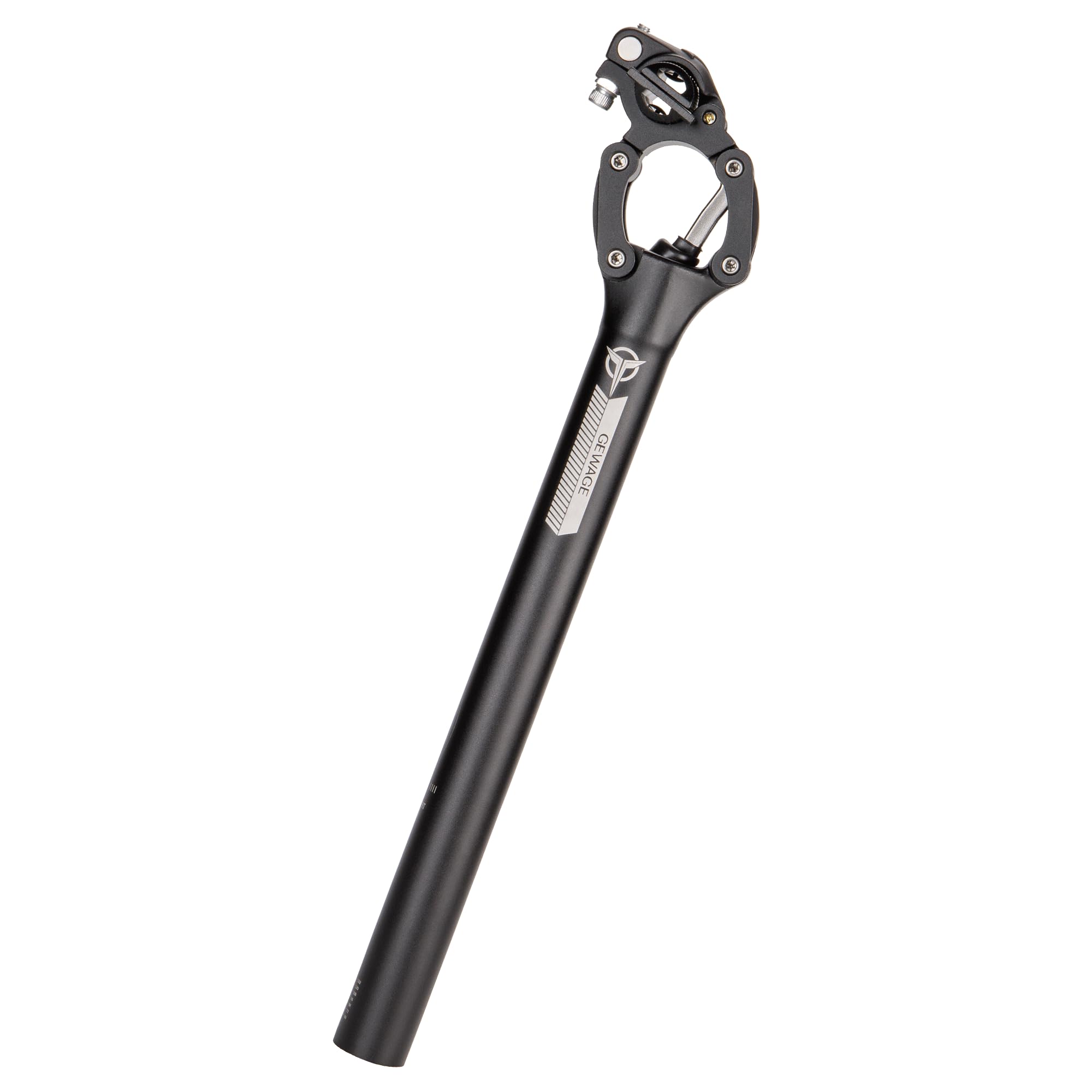 Tige de selle de vélo - 27,2 / 30,9 / 31,6 mm - Tige de selle de vélo - En alliage d'aluminium léger - Tube de selle à quatre maillons - Pour VTT, vélo de route, gravier, hybride et vélos électriques