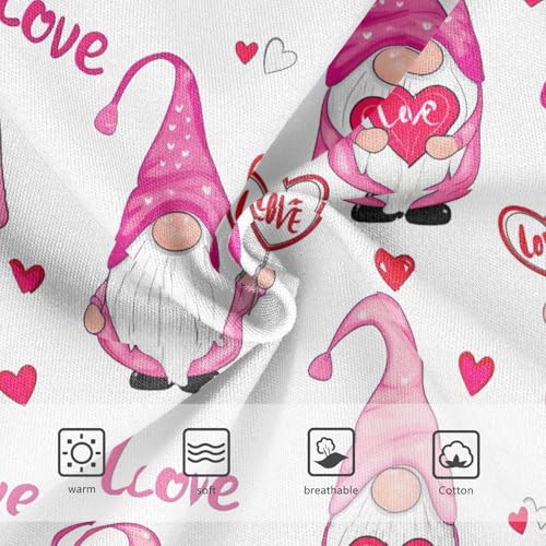 Joisal Toddler Underwear Floral 2t Cotton Girl Panties Cute Bright Briefs Underpants Cute Pink Cartoon Gnomes White3