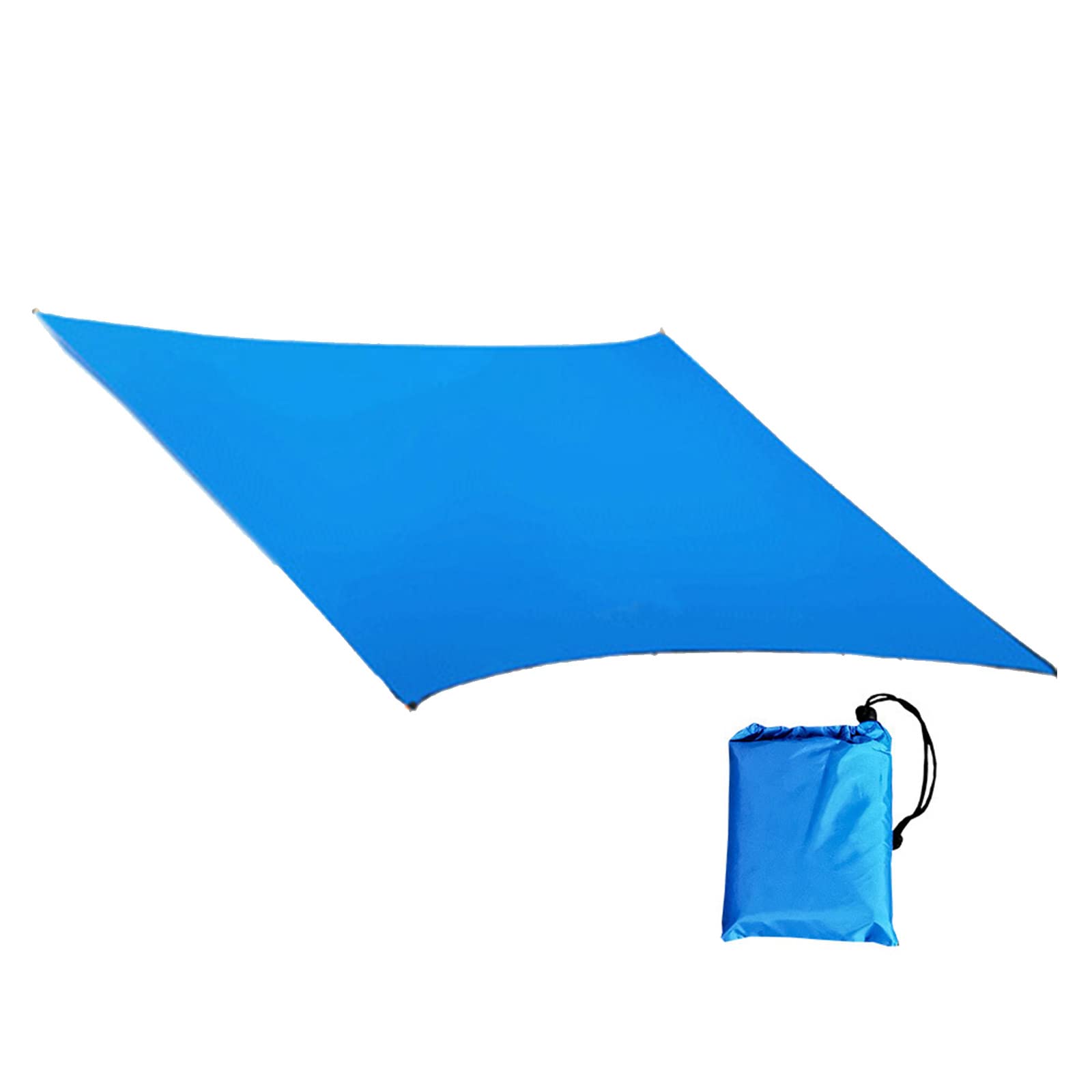 Yrohgkpn Blue Foldable Hiking Camping Travel Mat Waterproof Outdoor Pocket Picnics Blanket Lightweight Beach Blanket Sandproof Waterproof Beach Sandproof Outdoor Picnics Blankets Foldable Bag