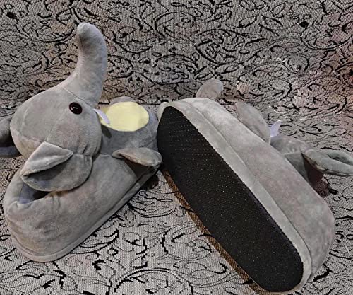 Adult Unisex Winter Warm Plush Animal Slippers,Soft Cozy Animal Styling Design Short Flannel Home Shoes,Animal Shaped Plush Booties,Carpet Slippers,Non-Slip Bedroom Shoes3