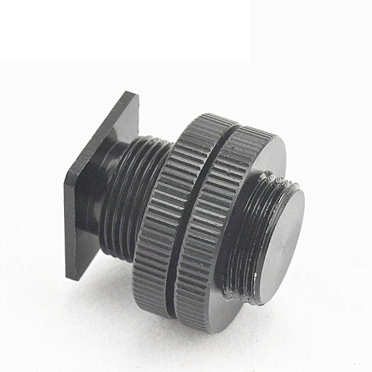 10 unids/Lote 5/8 Pulgadas 1/4 Pulgadas Tornillo Metal Clip a Prueba de Golpes Adaptador de Zapata for Cabeza micrófono Soporte de Montaje
