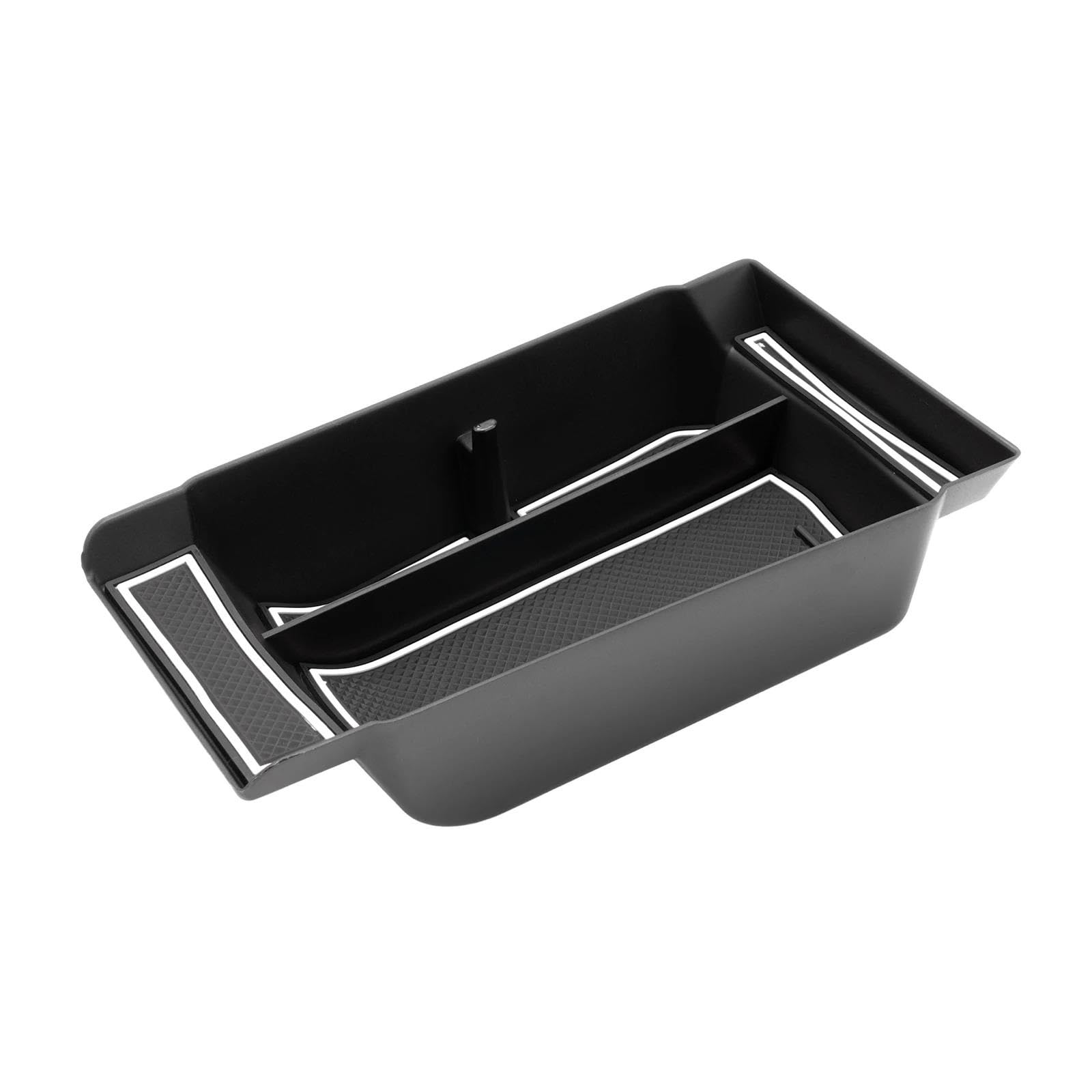 HIMIUSIKTC Armrest Organiser Tray For Austral E-Tech Hybrid 2022 2023 Car Armrest Storage Box Central Control Auto Renault Accessories (WHITE)
