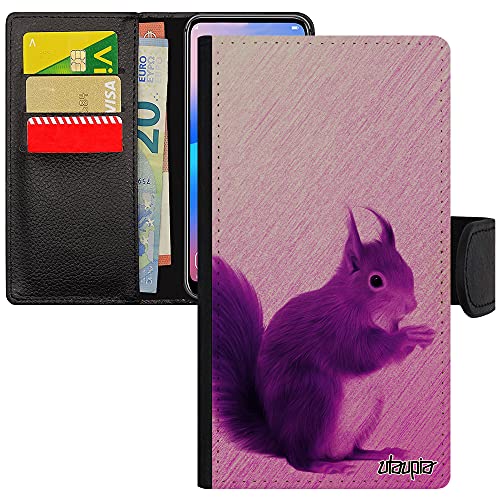 Coque iPhone SE 2022 rabat anti-choc étui portefeuille motif écureuil