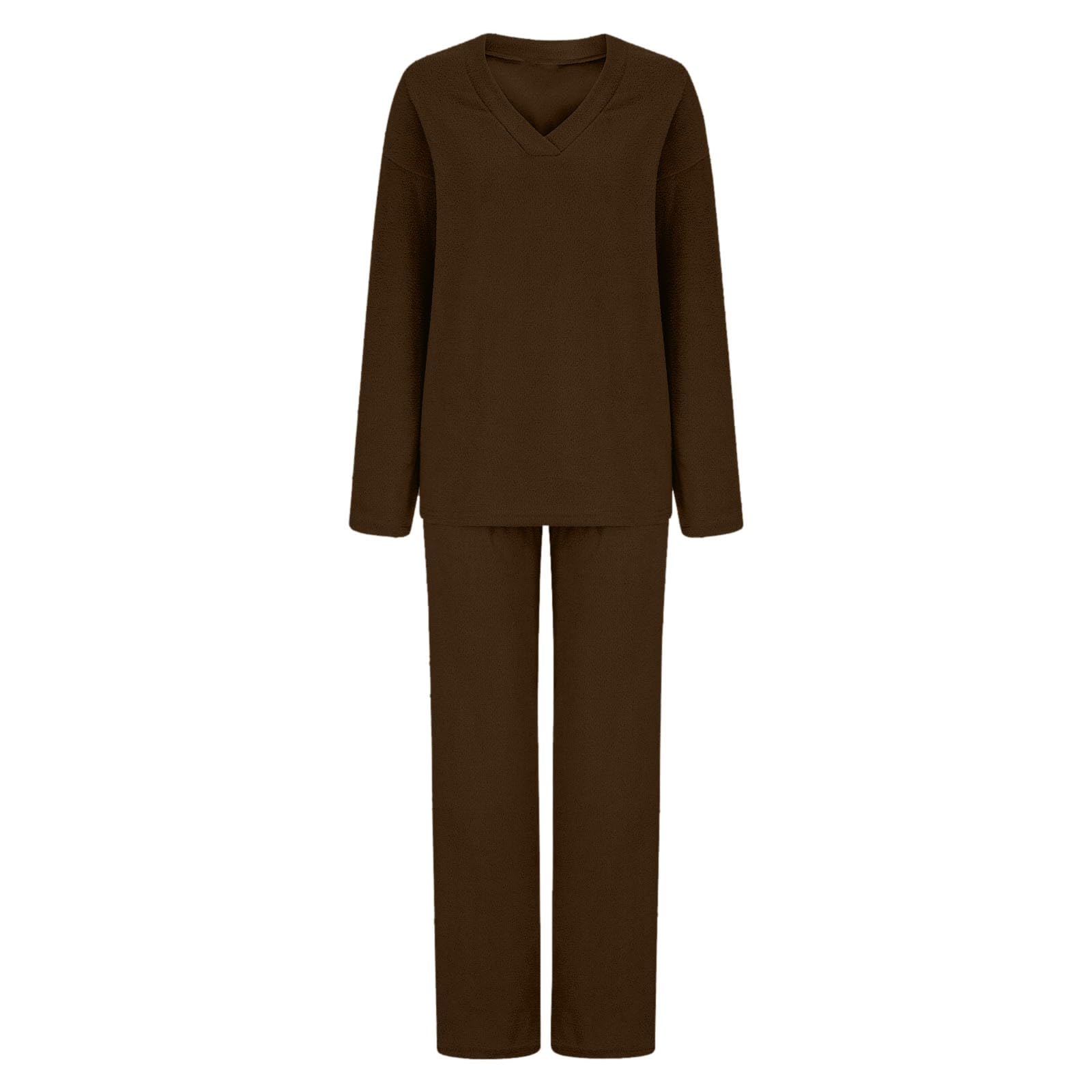 Generisch Ensemble de vêtements d'intérieur en coton et pantalon large pour femme