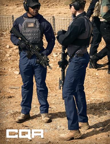Image of CQR Men's Tactical Pants, Water Resistant Ripstop Cargo Pants, Lightweight EDC Work Hiking Pants, Outdoor Apparel