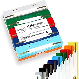 perfect line  250 polypropylene filing strips (10 x 25), recyclable plastic, made in Germany