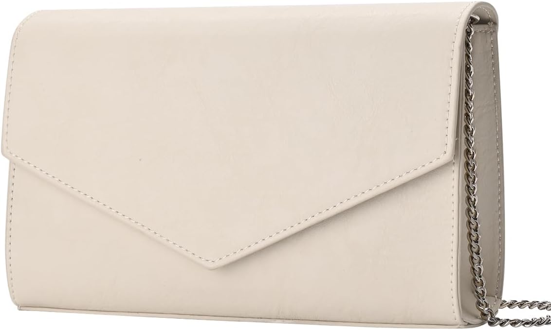 GM LIKKIE Clutch Purse for Women, Evening Envelope Clutch Bag, Crossbody Foldover PU Leather Shoulder Handbag